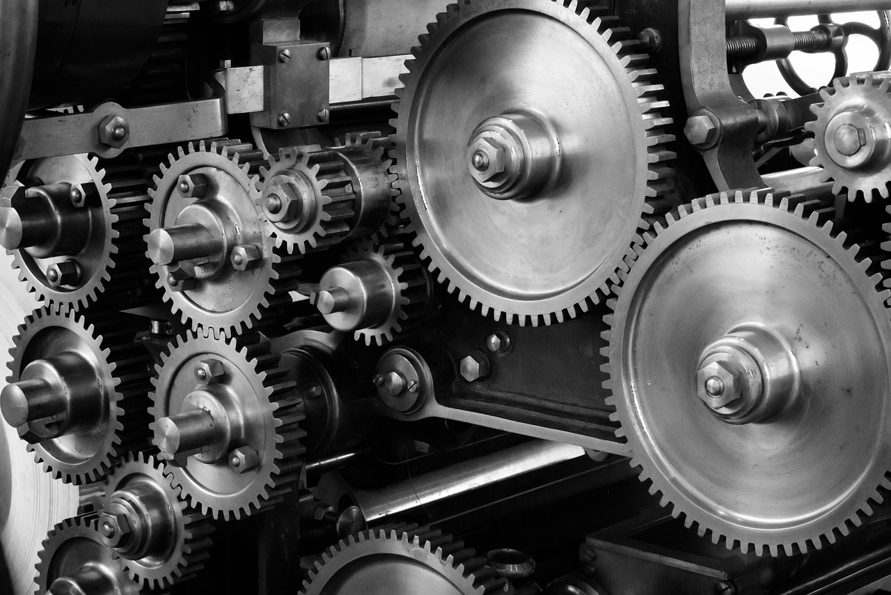 Gears, cogs, machine — Connect Anytime with a Thoughtful AI Companion